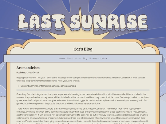 blog/aromanticism screenshot