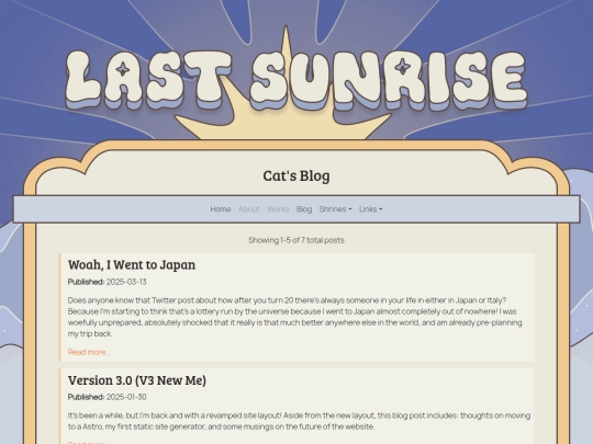 blog screenshot