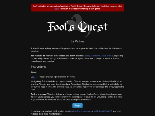 FoolsQuest-v4 screenshot