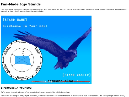 stands screenshot