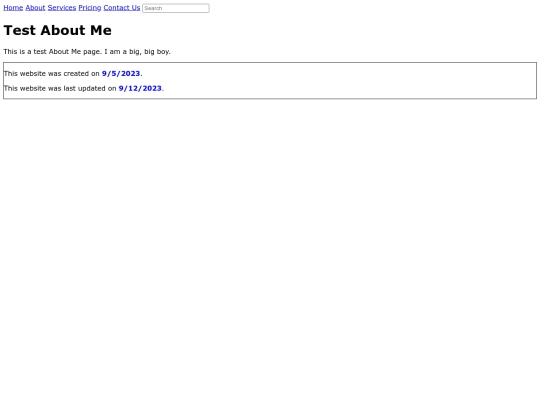 test/aboutme screenshot
