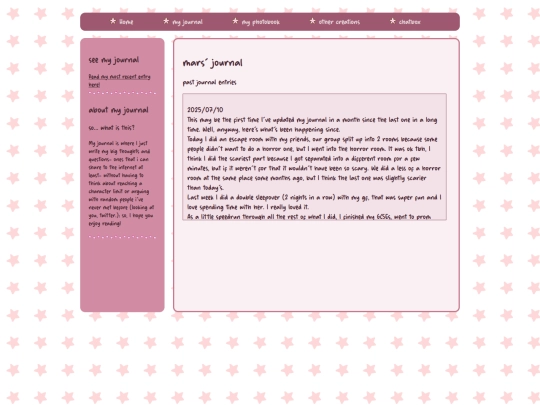 journalprevious screenshot