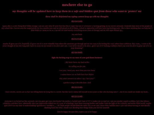diary screenshot