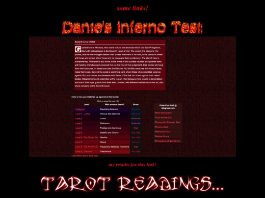links screenshot