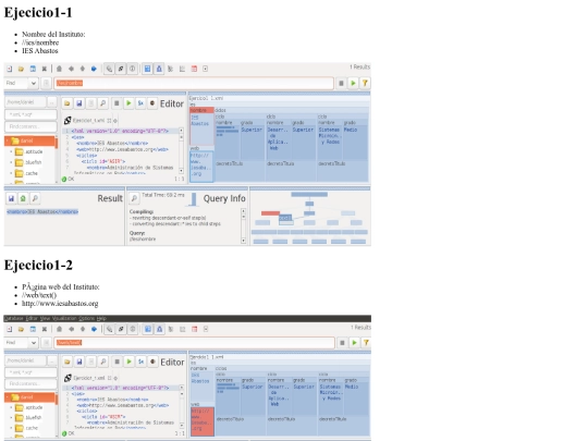 Ej1.Ejercicio xpath CICLOS/Ej1.Ejercicio xpath CICLOS screenshot