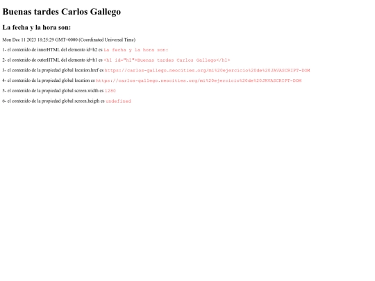 mi ejercicio de JAVASCRIPT-DOM screenshot