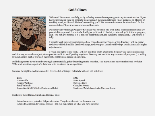 commissions/guide screenshot