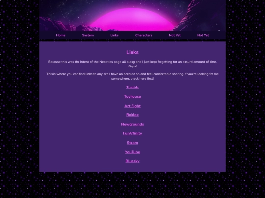 links screenshot