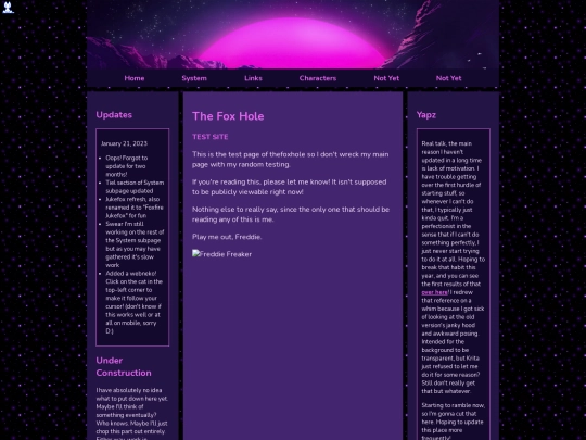 testing screenshot