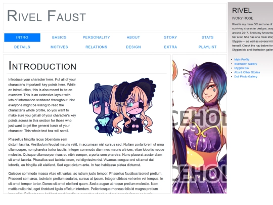 template-profile screenshot