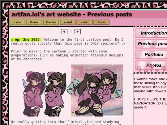 Main_pages/Previous posts screenshot