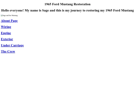 mustang/undercarriage/Mustang_Home_Page screenshot