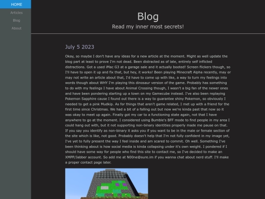 blog screenshot