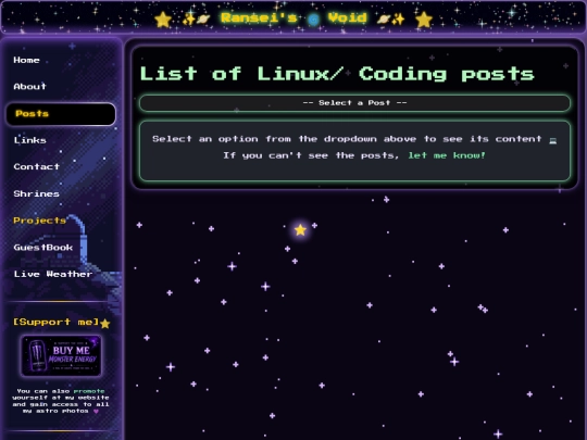 pages/posts-linux screenshot