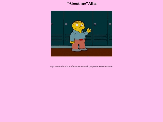 aboutme screenshot