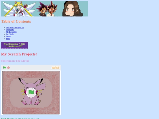 Website/scatch screenshot