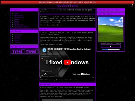 tweaks screenshot
