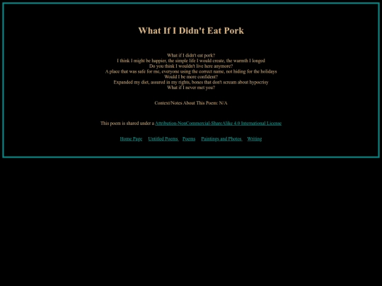 WhatIfIDidntEatPork screenshot