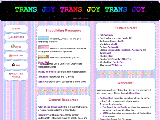 links screenshot