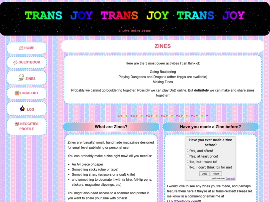 zines screenshot