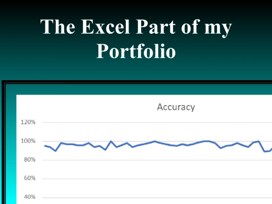 My excel part screenshot