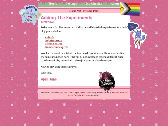 postings/2021-05-13-Adding-The-Experiments screenshot