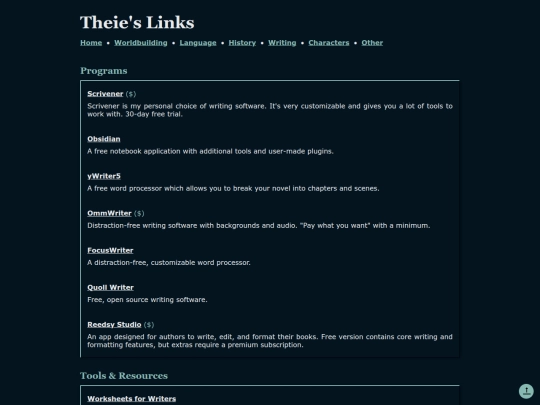 writing screenshot
