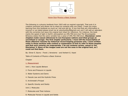PhysicsHomePage screenshot