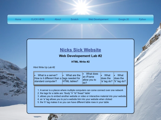 webDevLab2 screenshot