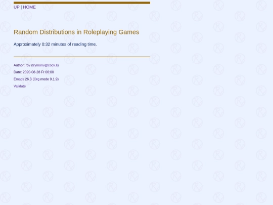 roleplaying/random-distributions screenshot