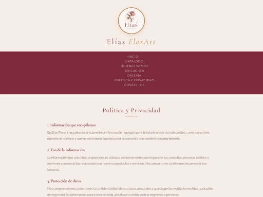 Política y privacidad screenshot