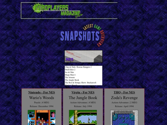 reviewsgamearchivenes screenshot