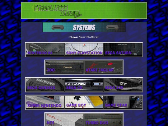 systems screenshot