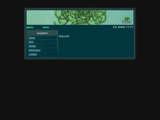 blog_template screenshot