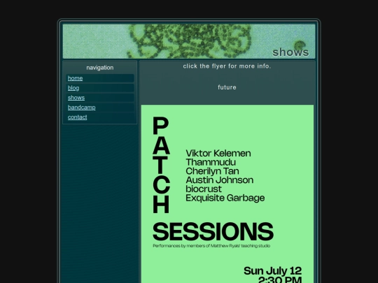 events screenshot