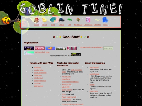 Links screenshot