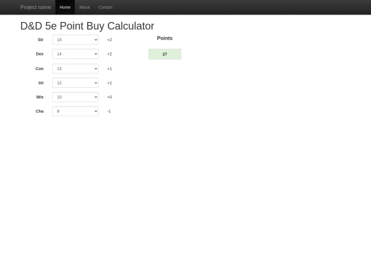 pointbuy screenshot