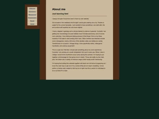 aboutme screenshot