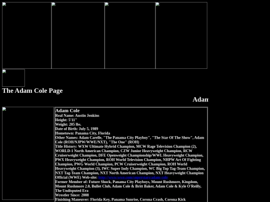nwo/BulletClub/Adam_Cole_Bullet_Club_Page screenshot