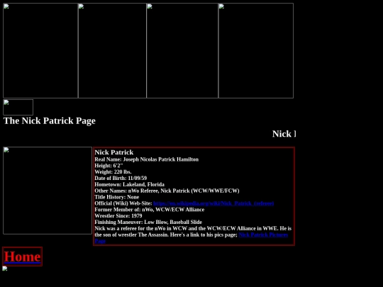 nwo/wcw/Nick_Patrick_WCW_ECW_Alliance_Referee_Page screenshot