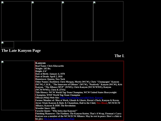 nwo/wcw/The_Late_Kanyon_WCW_ECW_Alliance_Page screenshot