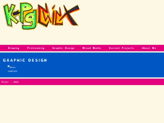 Art Page/links/graphicdesign screenshot