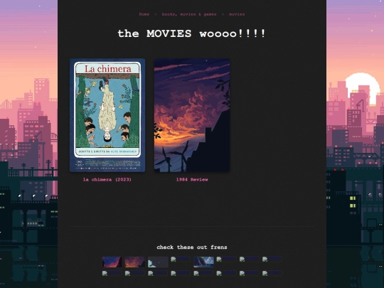 links/movies screenshot