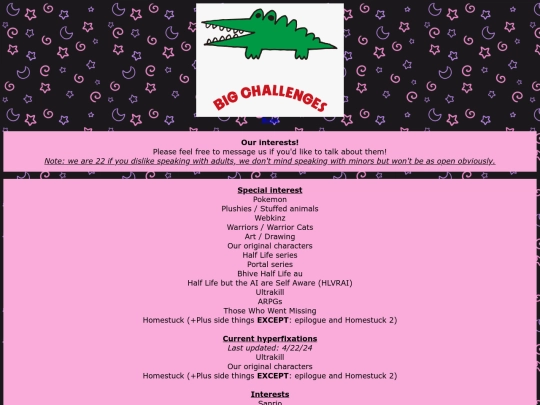 interests screenshot