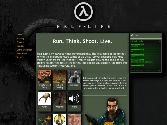 shrines/hl/half-life screenshot