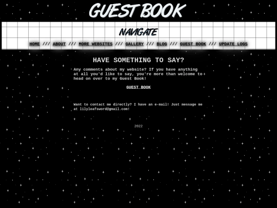 guestbook screenshot