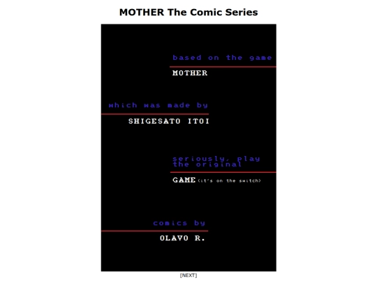 MOTHER The Comic Series/page1 screenshot