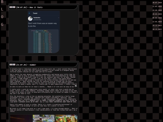 Blog screenshot