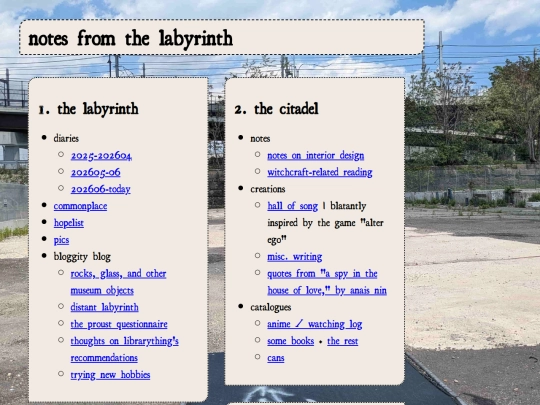 index screenshot