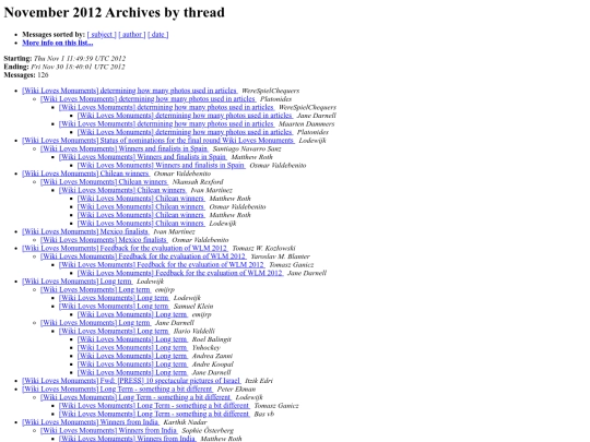 wikilovesmonuments/2012-November/thread screenshot
